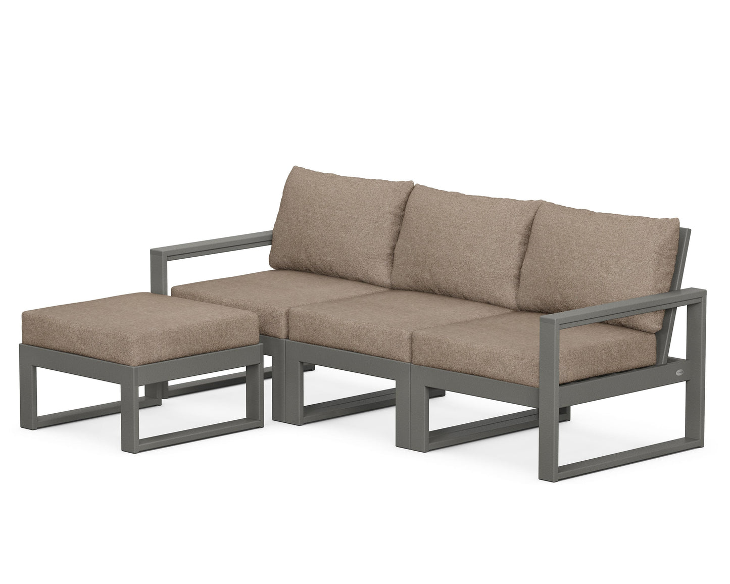 EDGE 4-Piece Modular Deep Seating Set with Ottoman