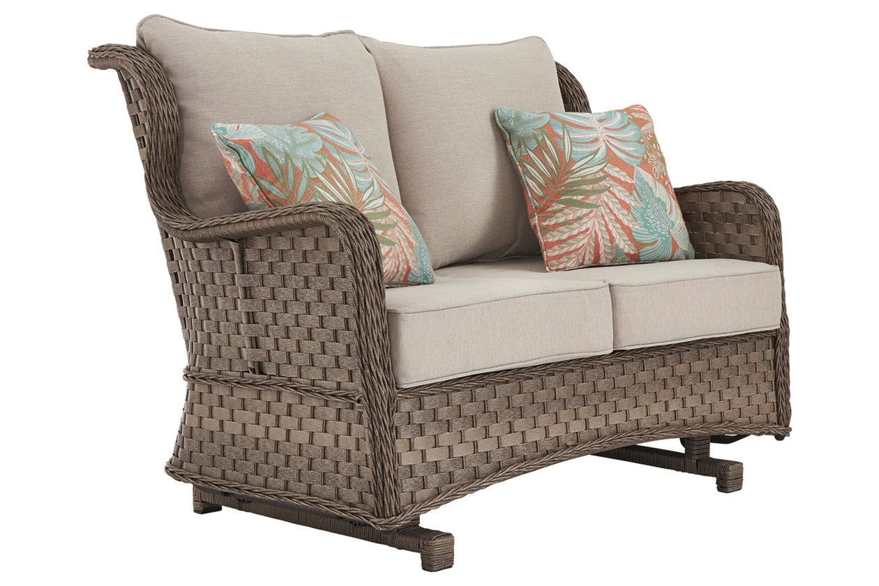 Clear Ridge Outdoor Glider Loveseat with Cushion