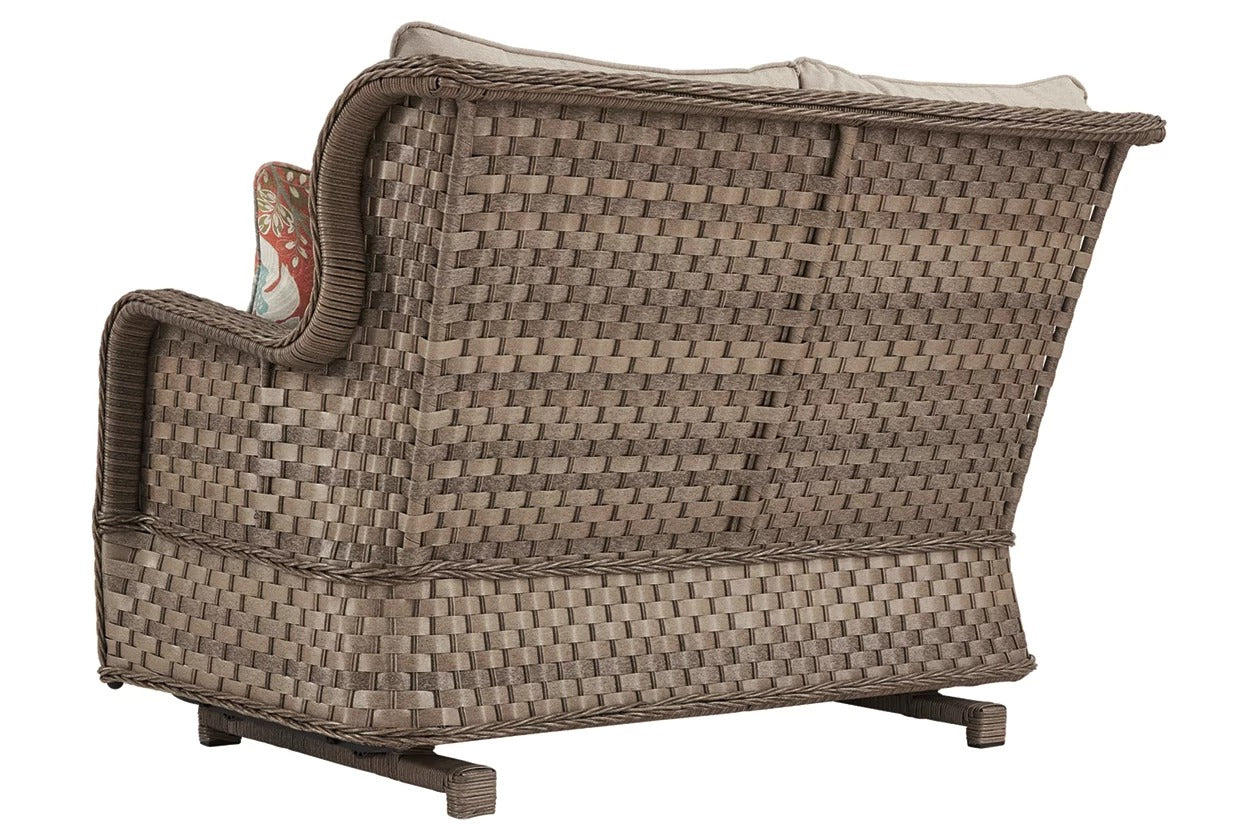 Clear Ridge Outdoor Glider Loveseat with Cushion