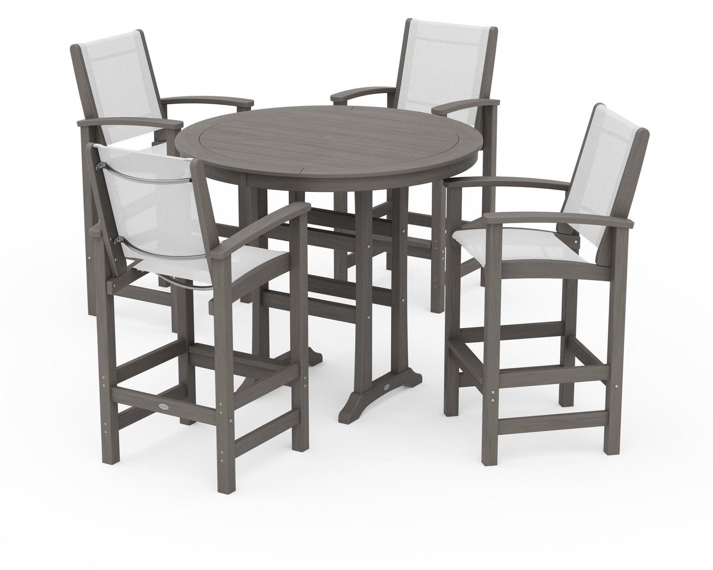 Coastal 5-Piece Nautical Trestle Bar Set