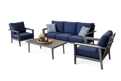 Gali 4-Piece Aluminum Deep Seating Set