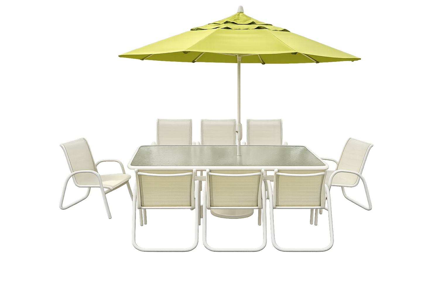 Telescope Gardenella 9-Piece Dining Set with Umbrella