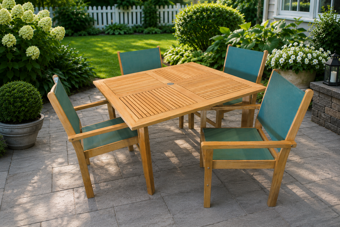 Captiva 5-Piece Square Dolphin Dining Set