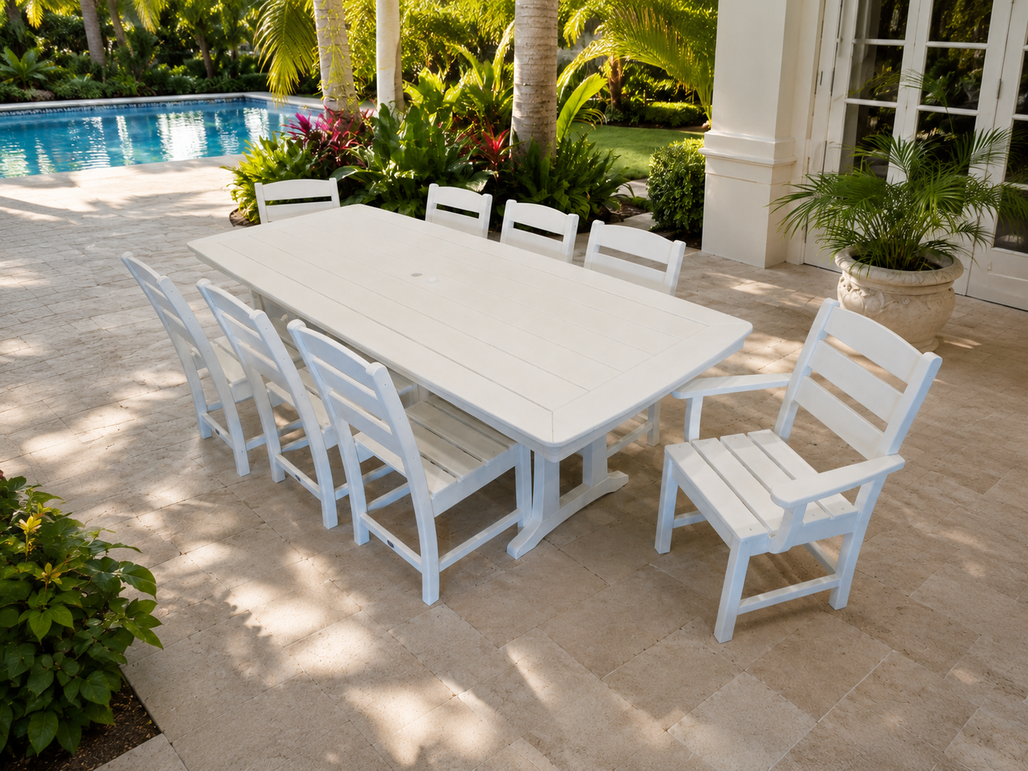 Lakeside 9-Piece Nautical Dining Set