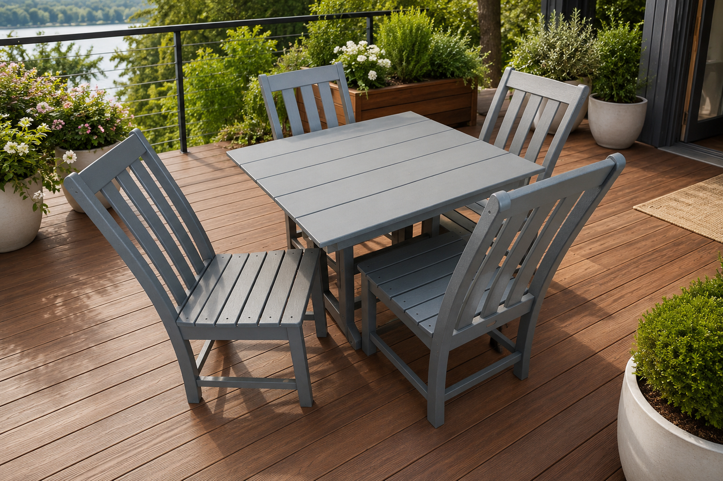 Vineyard 5-Piece Square Dining Set