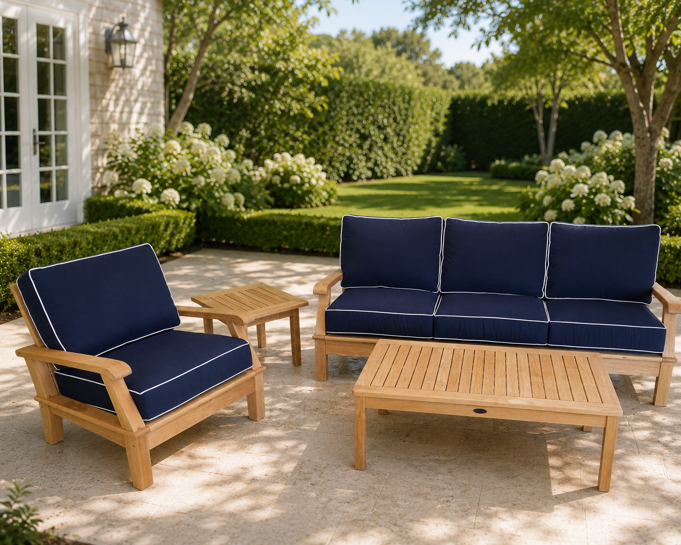 Miami 3-Position Deep Seating Sofa Set of 4