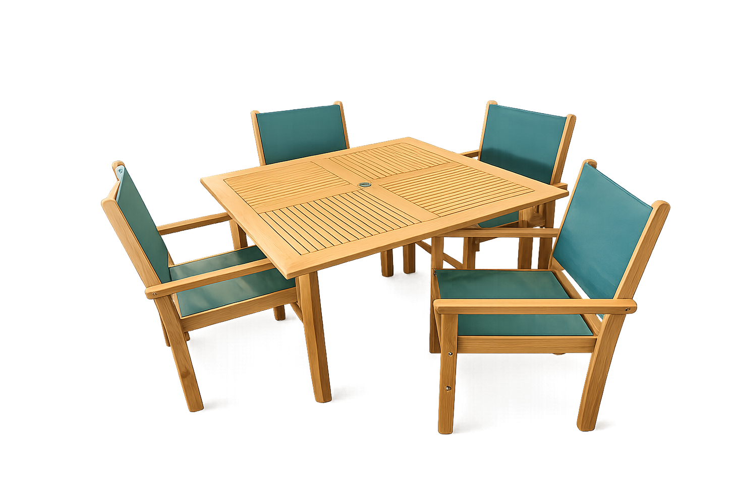 Captiva 5-Piece Square Dolphin Dining Set