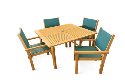 Captiva 5-Piece Square Dolphin Dining Set