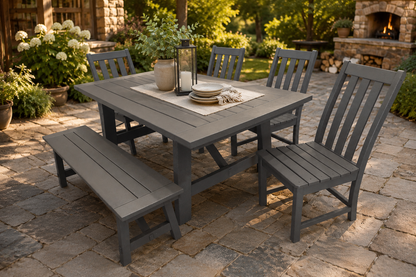 Vineyard 7-Piece Rustic Dining Set