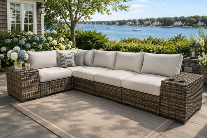 Harbor Court 5-Seat Sectional with Console Arm Rests
