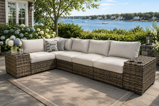 Harbor Court 5-Seat Sectional with Console Arm Rests