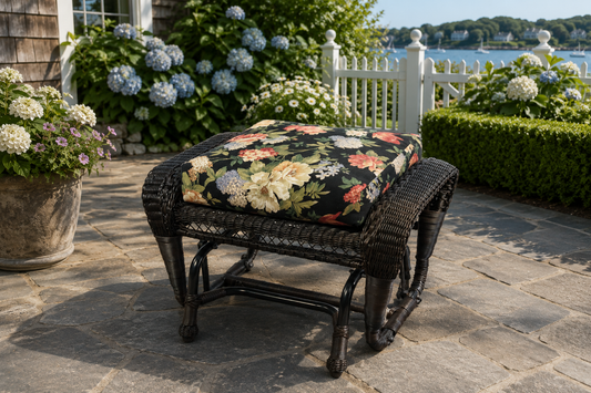 Black United Glider Ottoman