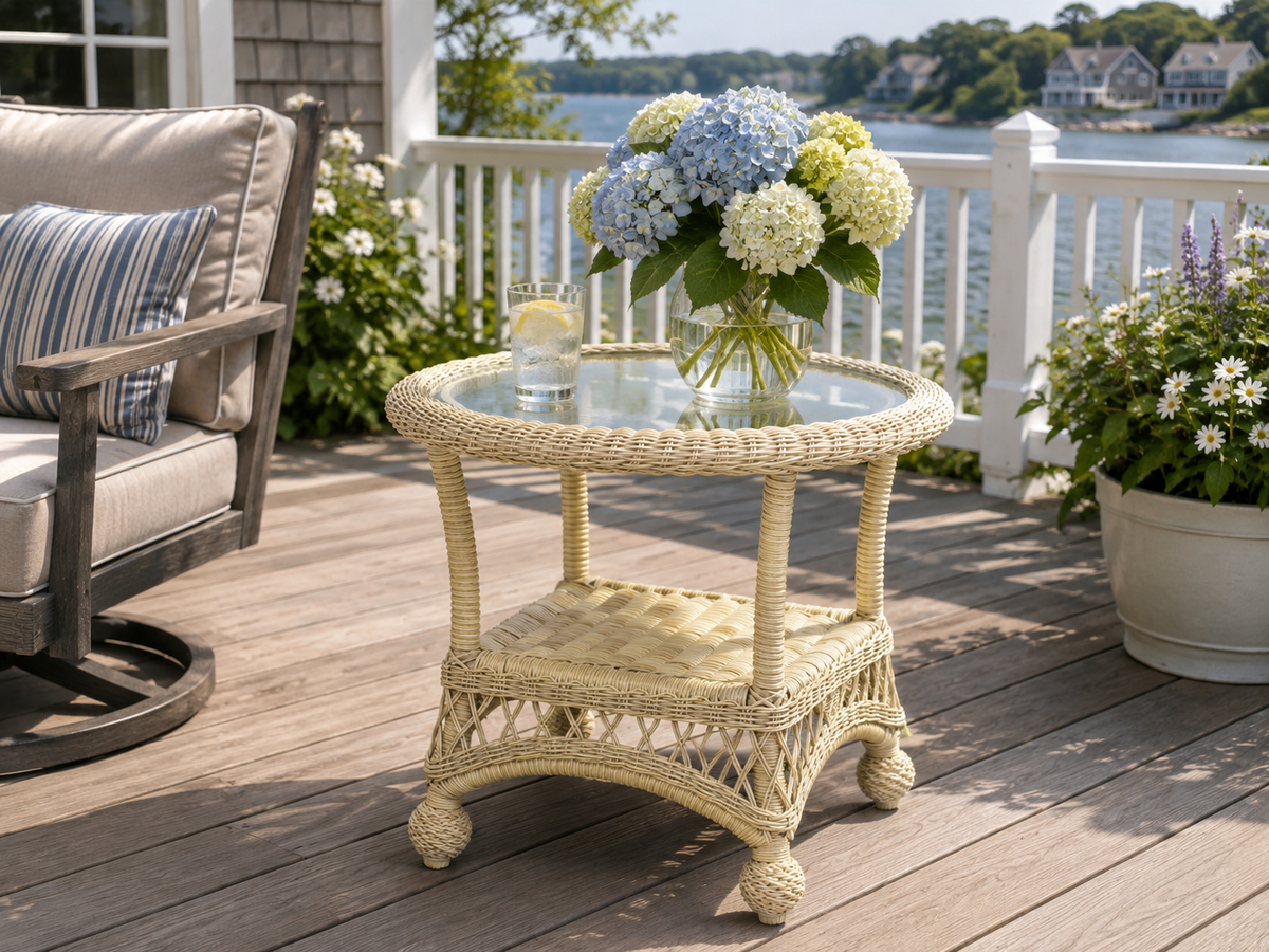 North Cape Wicker End Table
