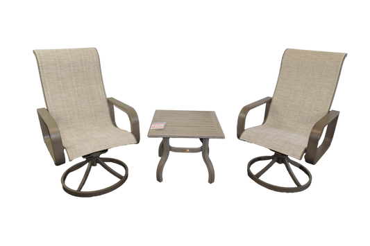 3-Piece Aluminum Sling Seating Set