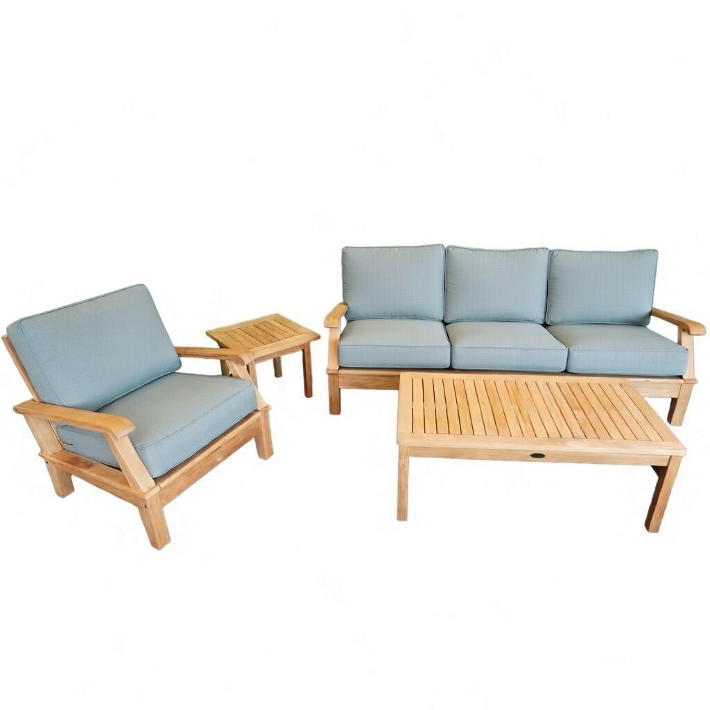 Miami 3-Position Deep Seating Sofa Set of 4