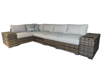 Harbor Court 5-Seat Sectional with Console Arm Rests
