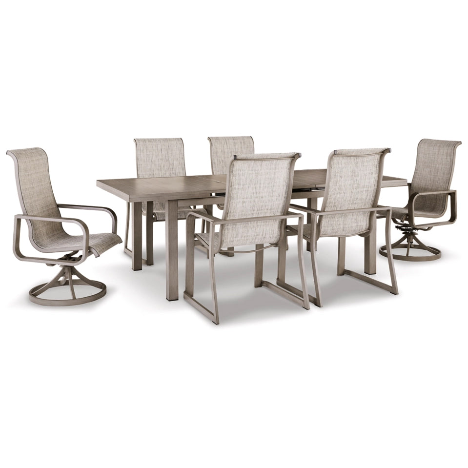 Beach Front Outdoor Dining Table and 6 Chairs