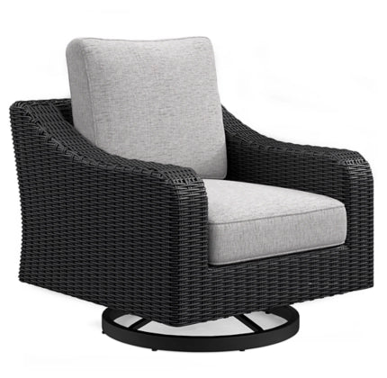 Beachcroft Black Swivel Lounge Chair