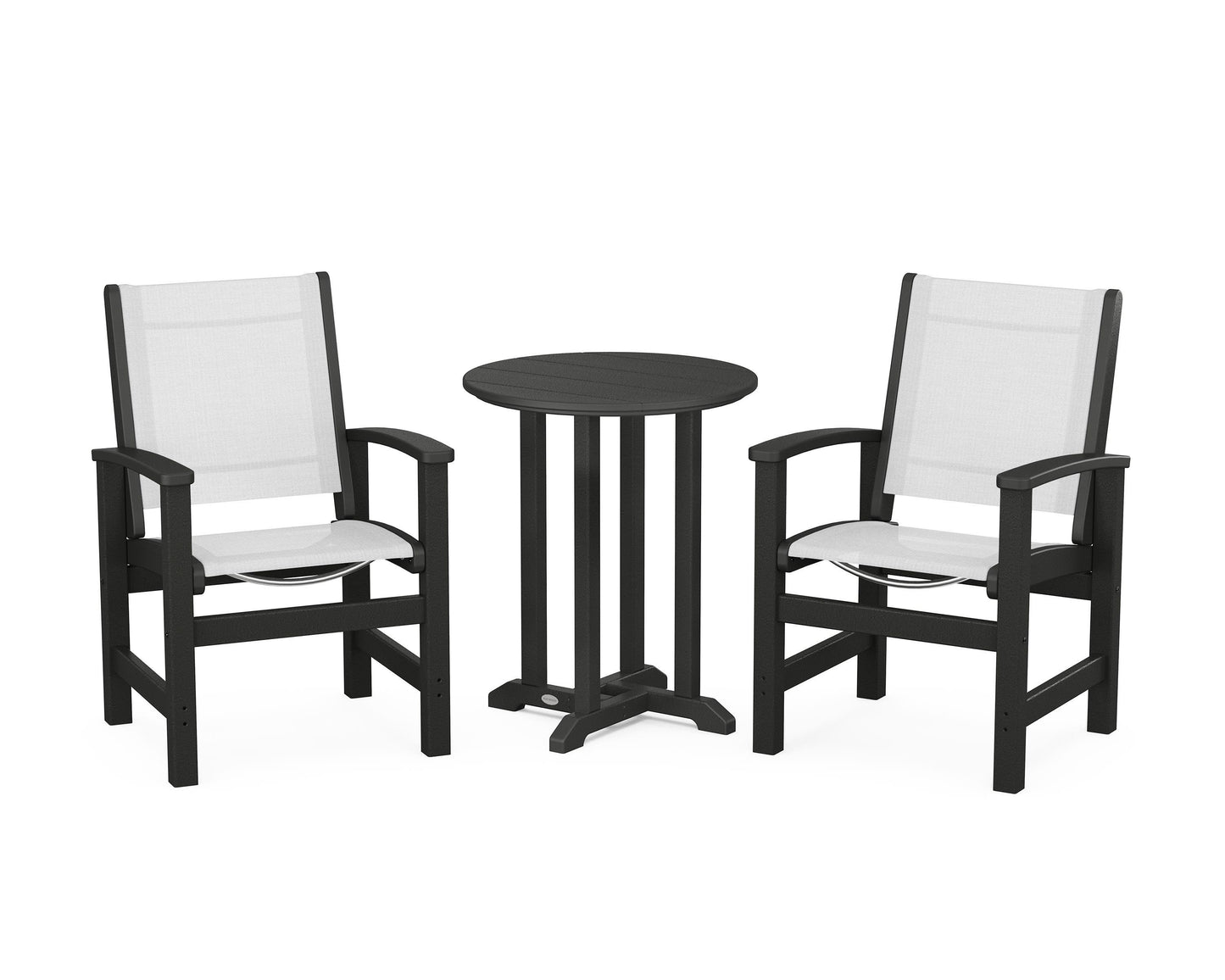 Coastal 3-Piece Round Dining Set