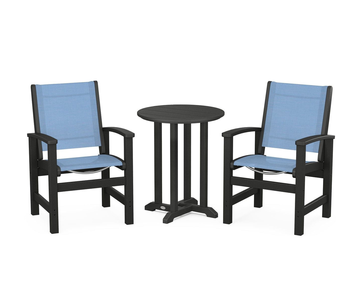 Coastal 3-Piece Round Dining Set