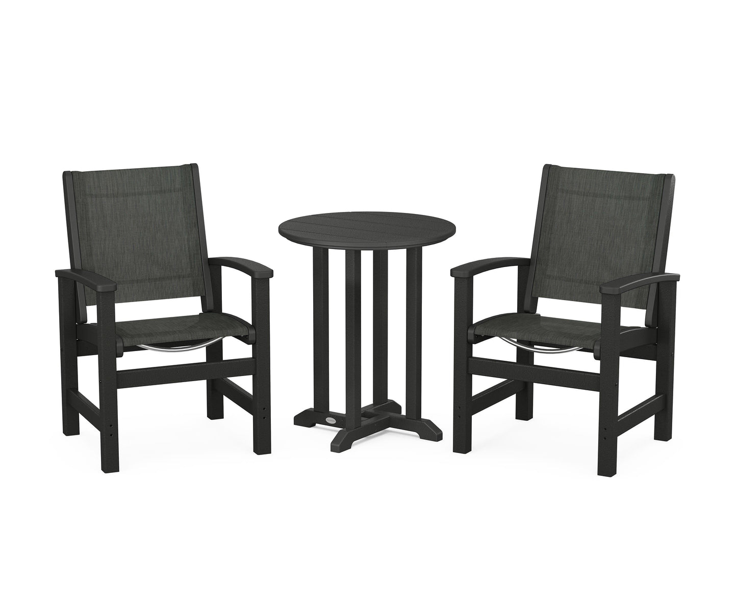 Coastal 3-Piece Round Dining Set