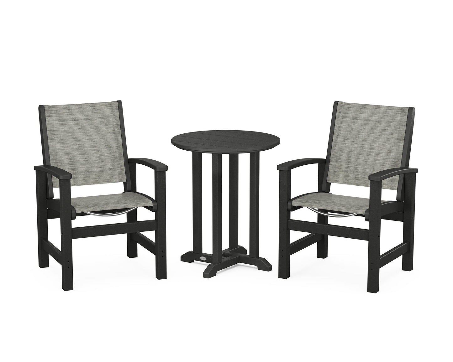 Coastal 3-Piece Round Dining Set