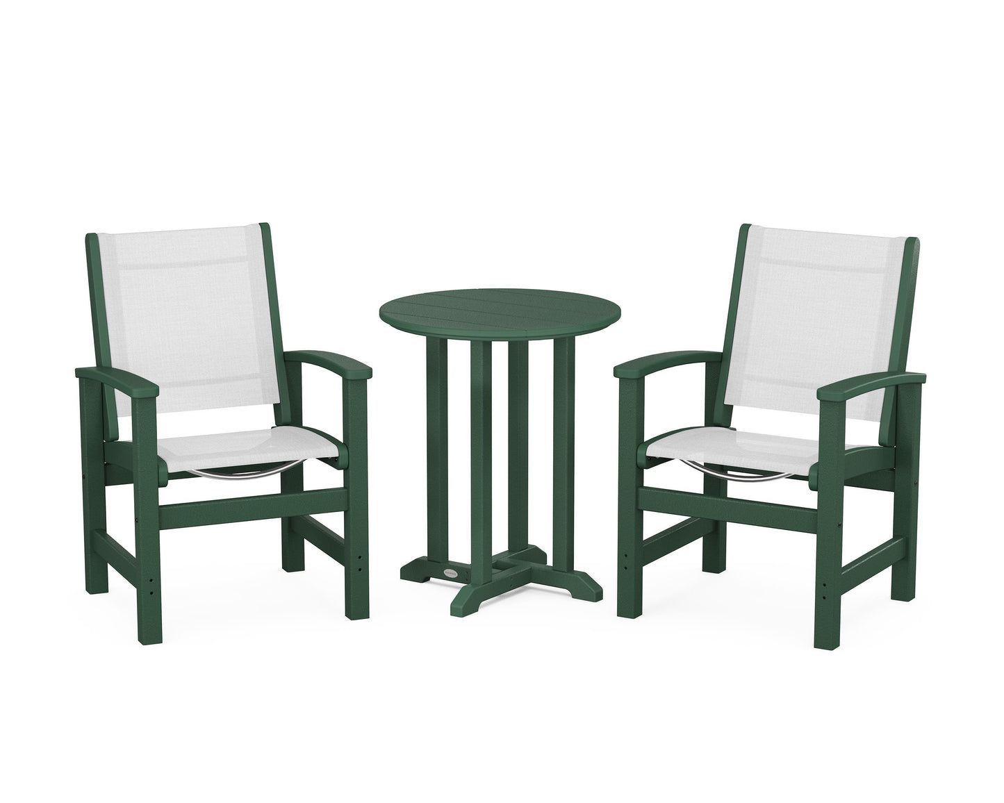 Coastal 3-Piece Round Dining Set