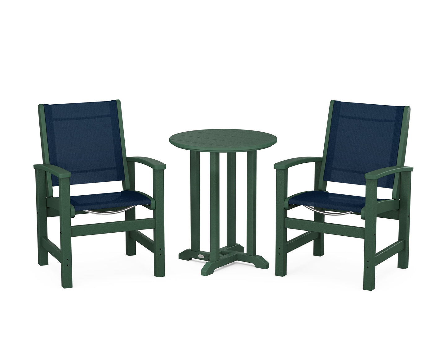 Coastal 3-Piece Round Dining Set