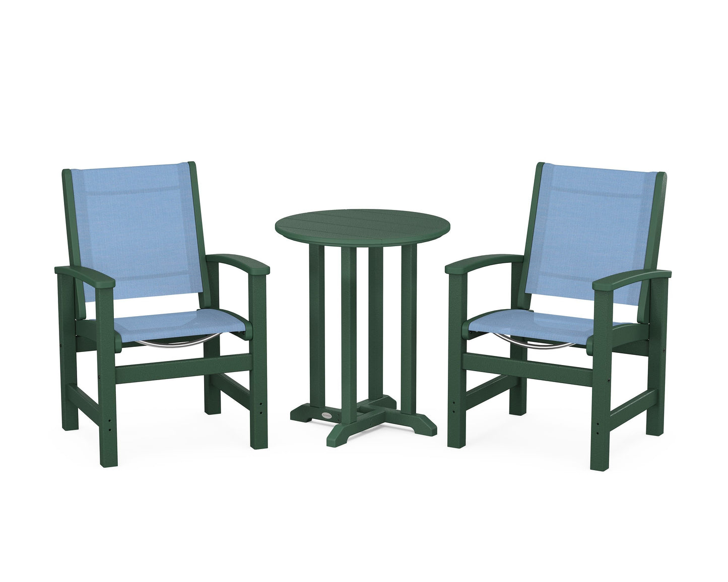 Coastal 3-Piece Round Dining Set