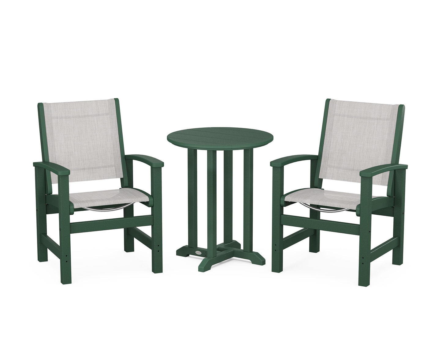 Coastal 3-Piece Round Dining Set