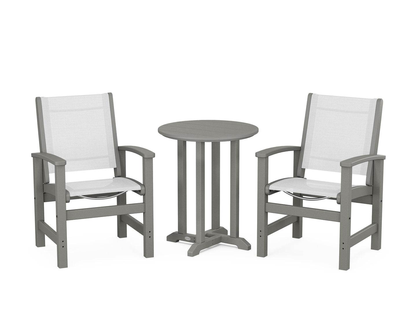 Coastal 3-Piece Round Dining Set