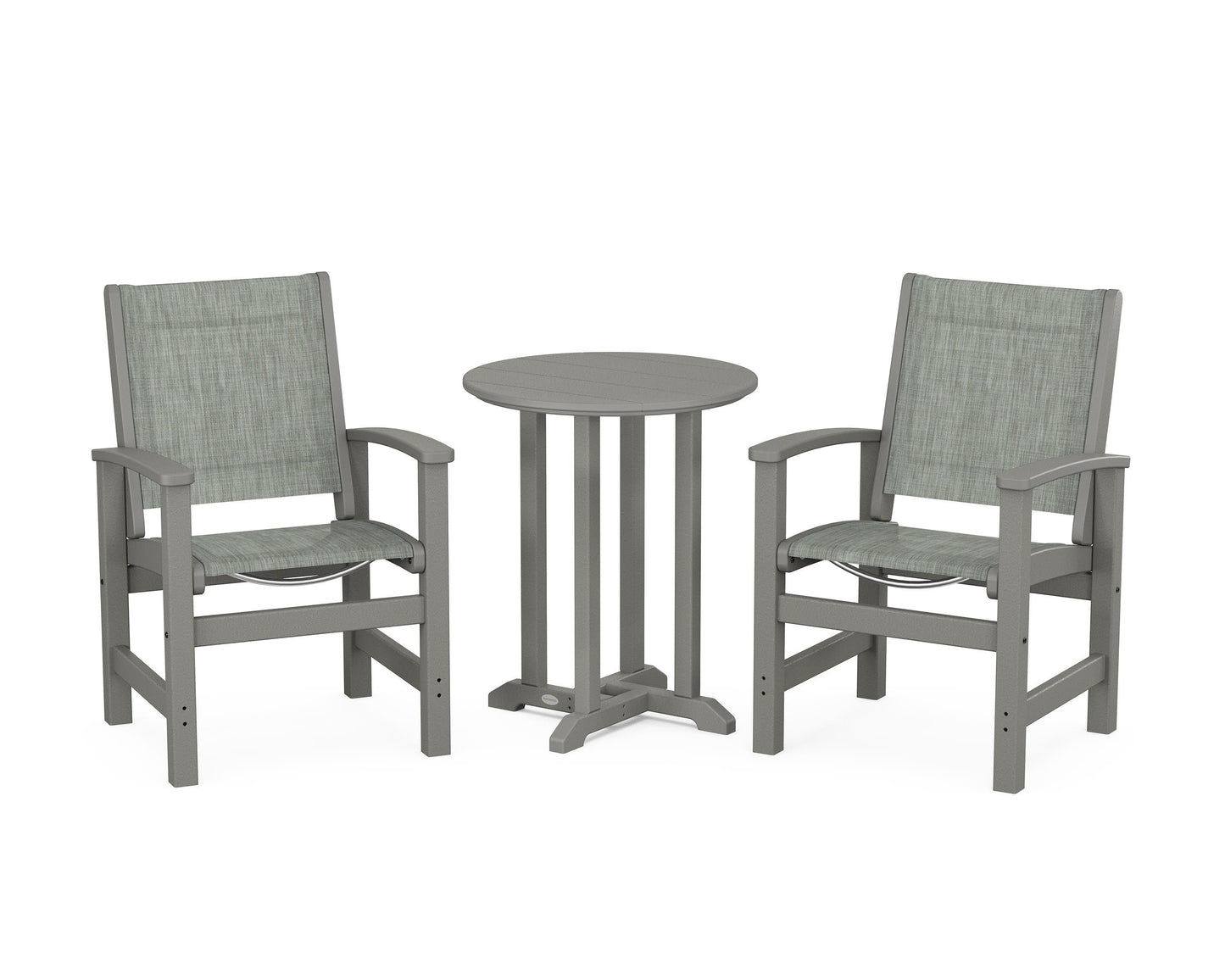 Coastal 3-Piece Round Dining Set