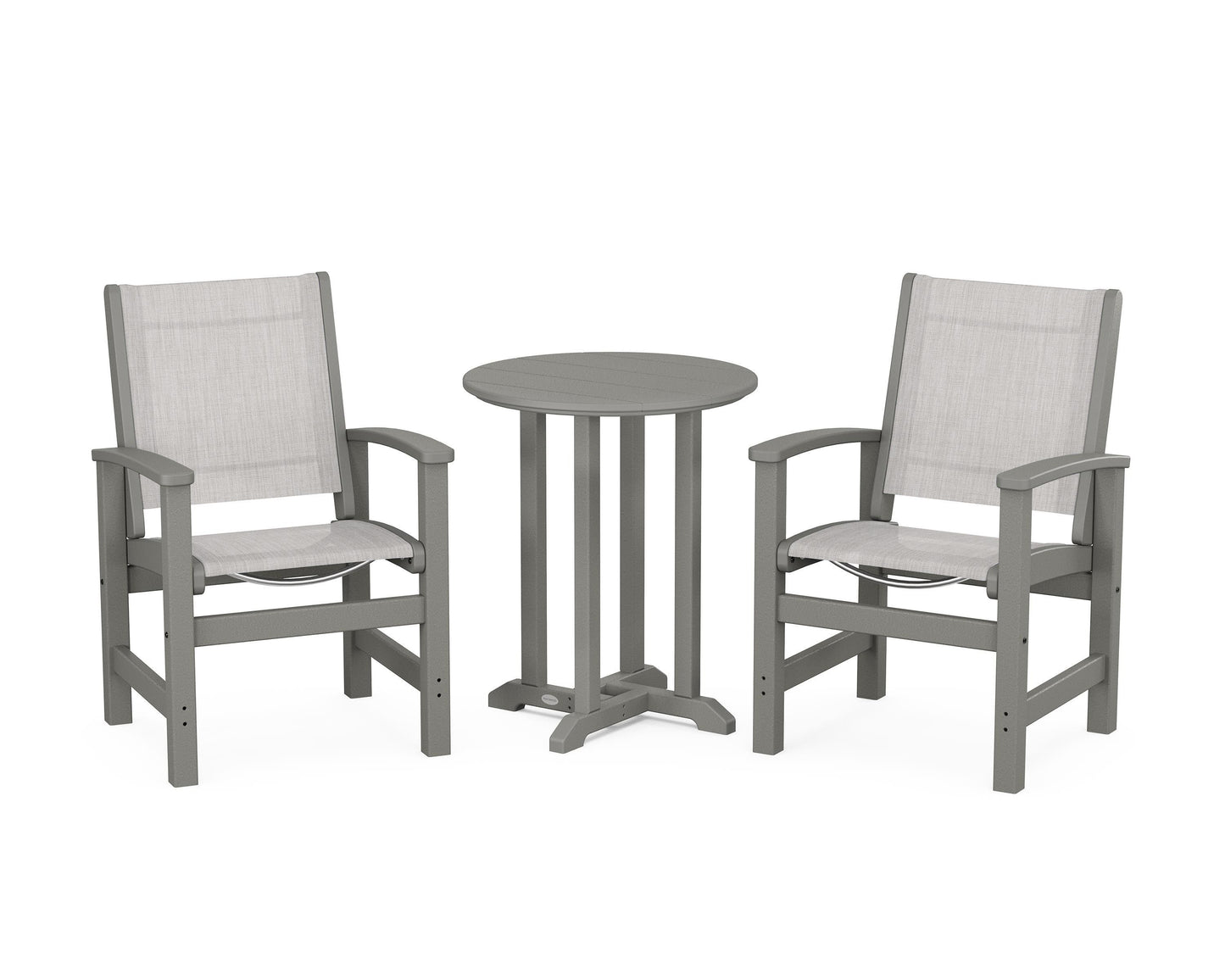 Coastal 3-Piece Round Dining Set