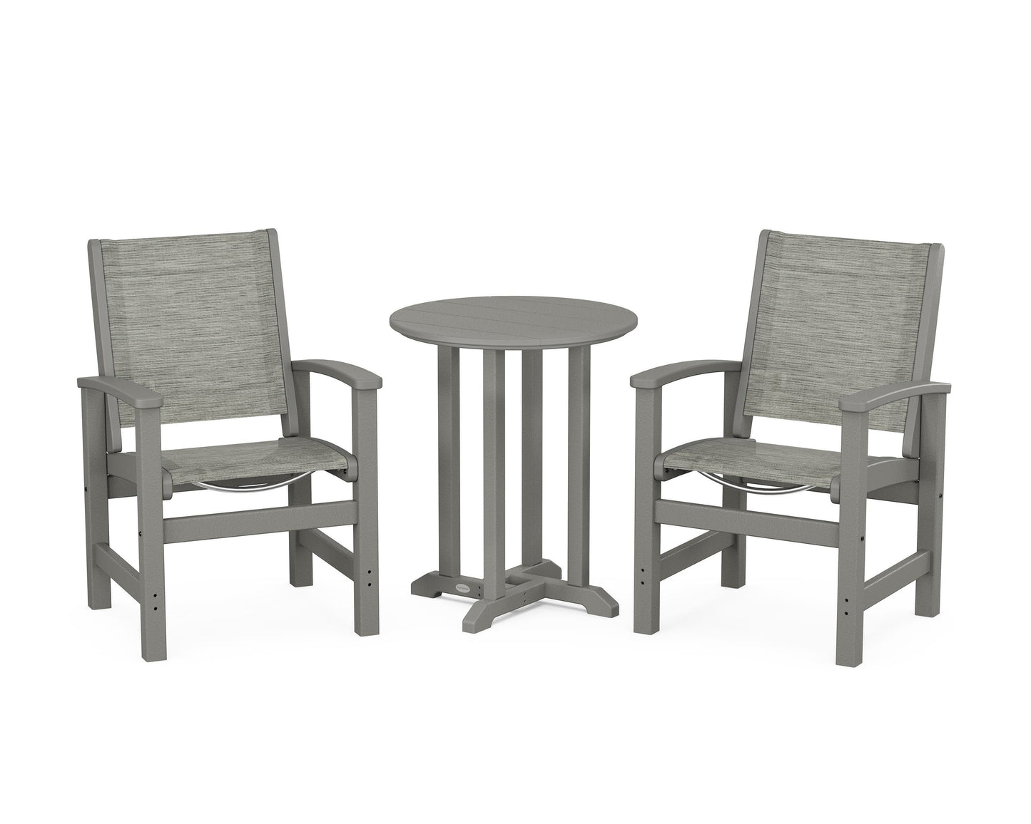 Coastal 3-Piece Round Dining Set