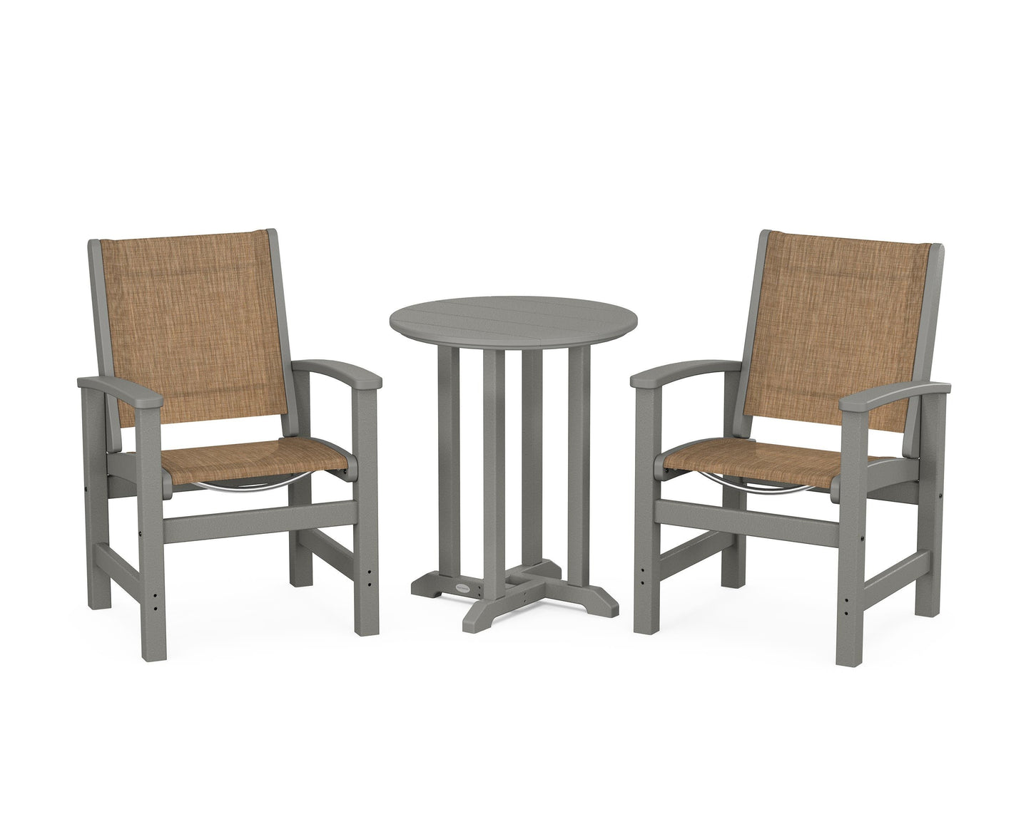 Coastal 3-Piece Round Dining Set