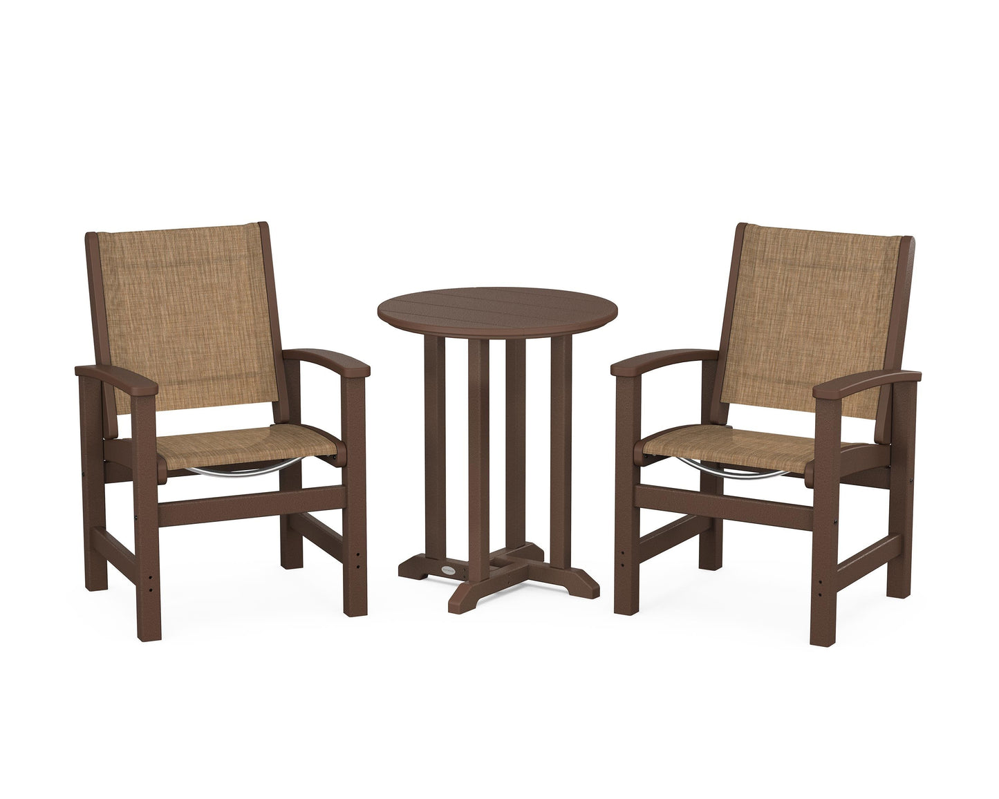 Coastal 3-Piece Round Dining Set