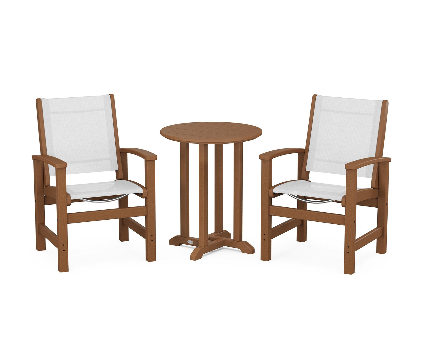 Coastal 3-Piece Round Dining Set