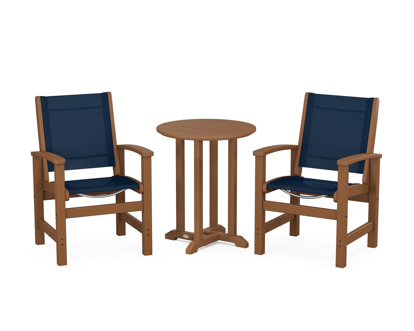 Coastal 3-Piece Round Dining Set