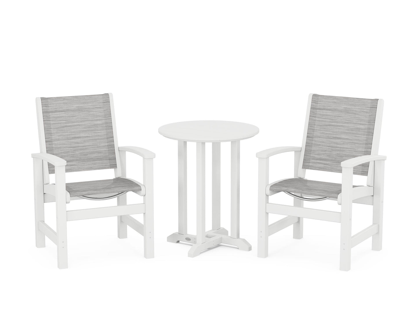 Coastal 3-Piece Round Dining Set