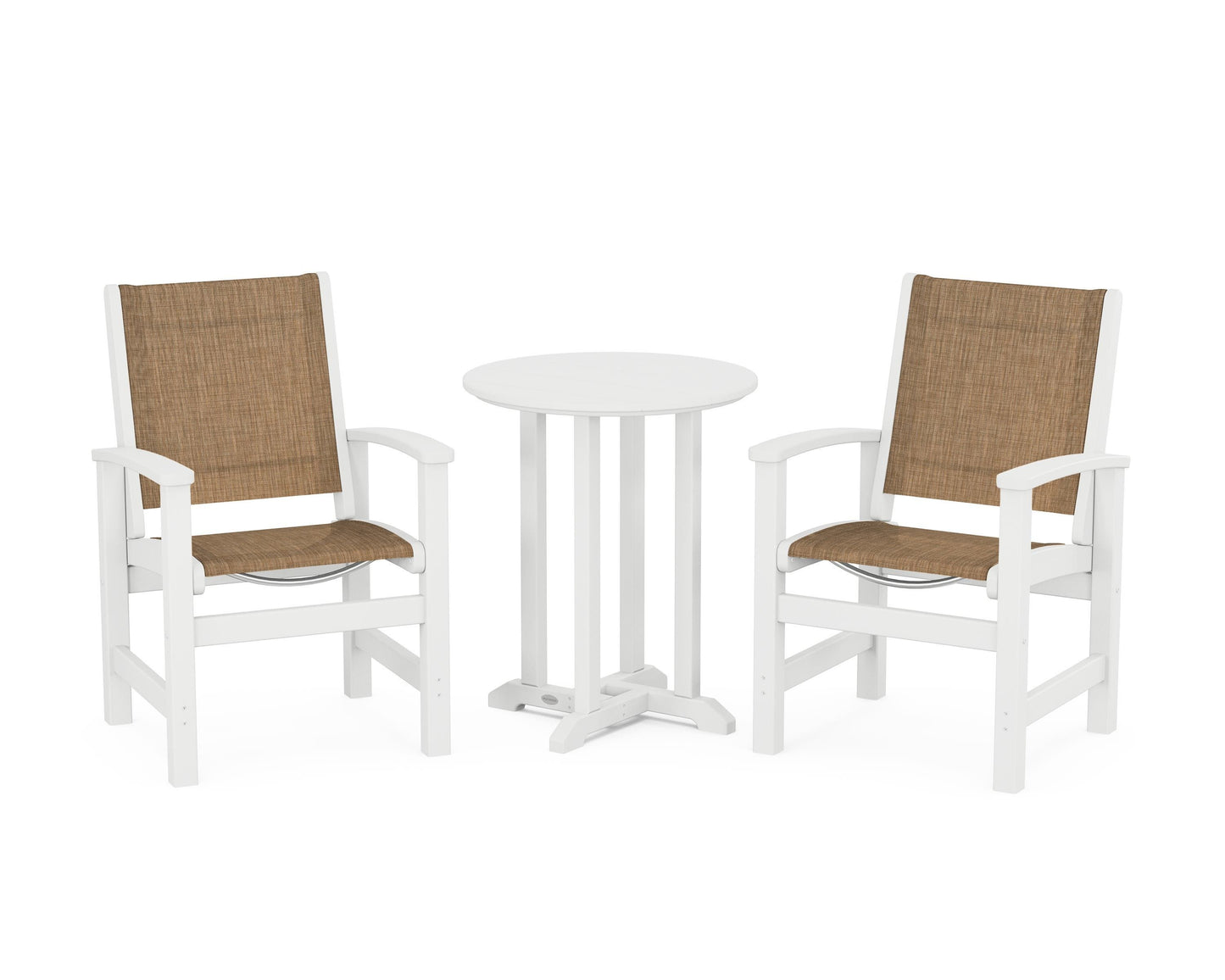 Coastal 3-Piece Round Dining Set