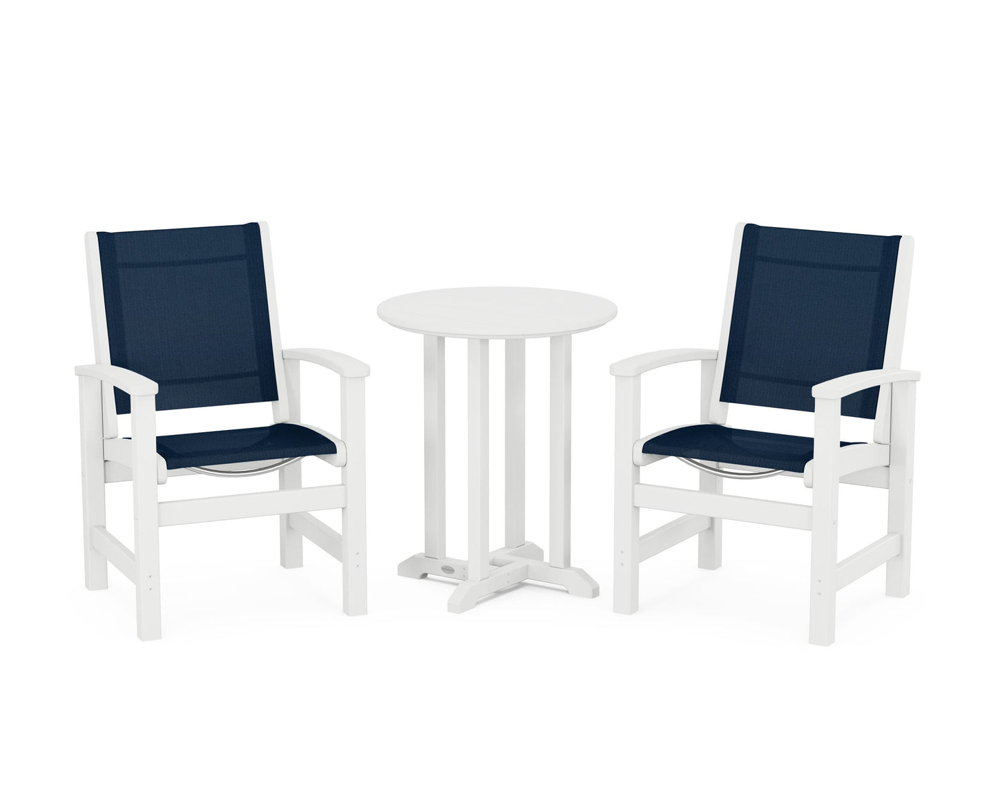 Coastal 3-Piece Round Dining Set