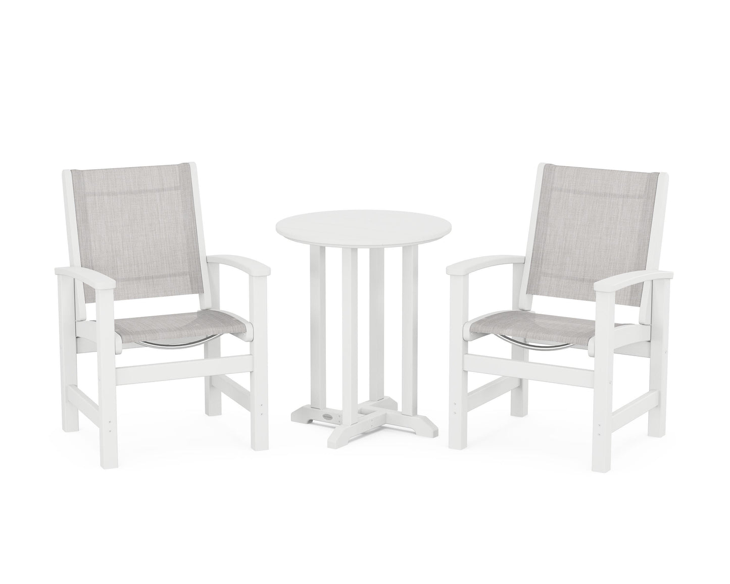 Coastal 3-Piece Round Dining Set