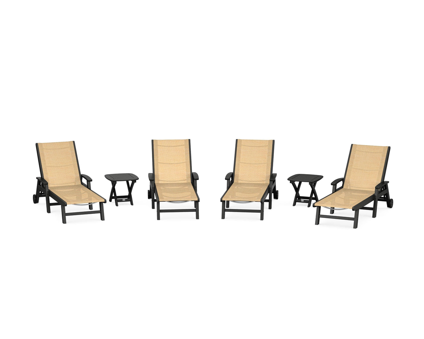 Coastal Chaise 6-Piece Set with Wheels