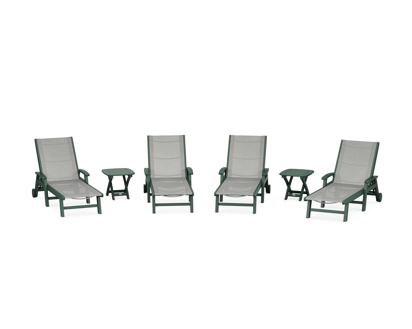 Coastal Chaise 6-Piece Set with Wheels