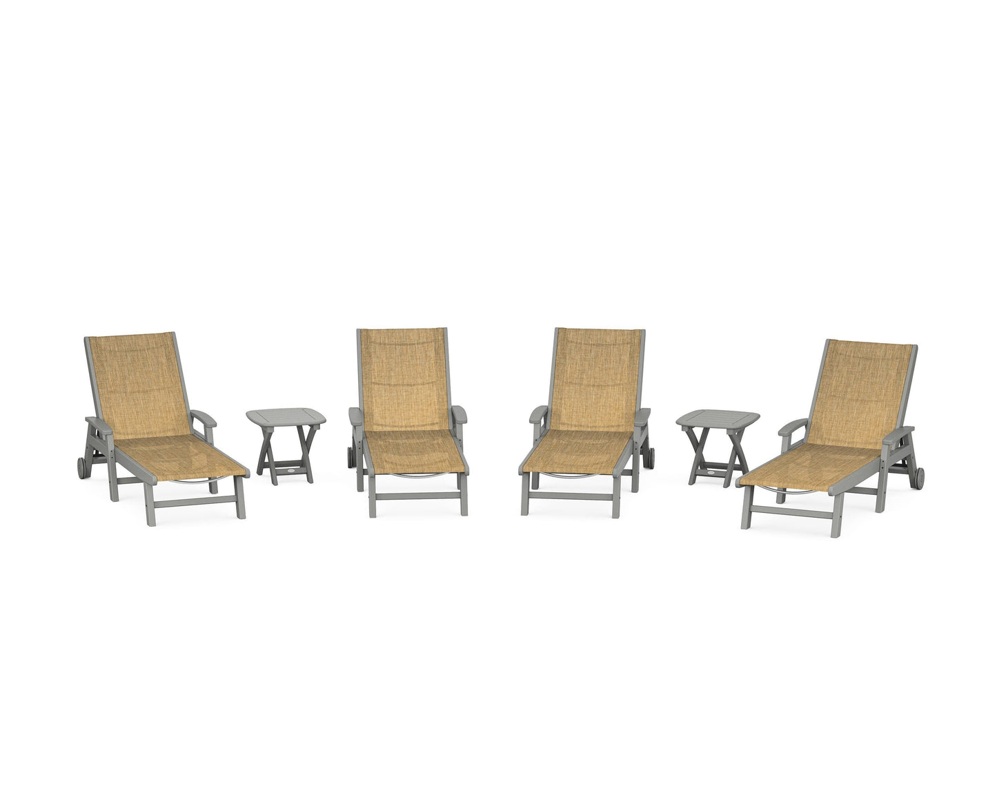 Coastal Chaise 6-Piece Set with Wheels