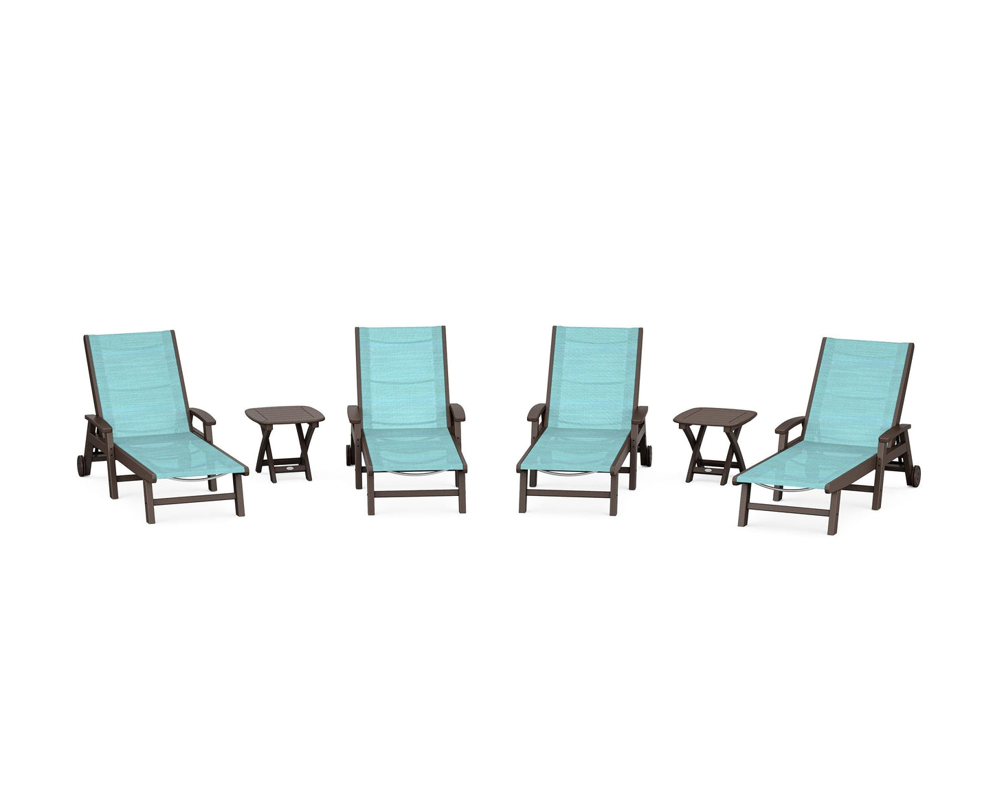 Coastal Chaise 6-Piece Set with Wheels