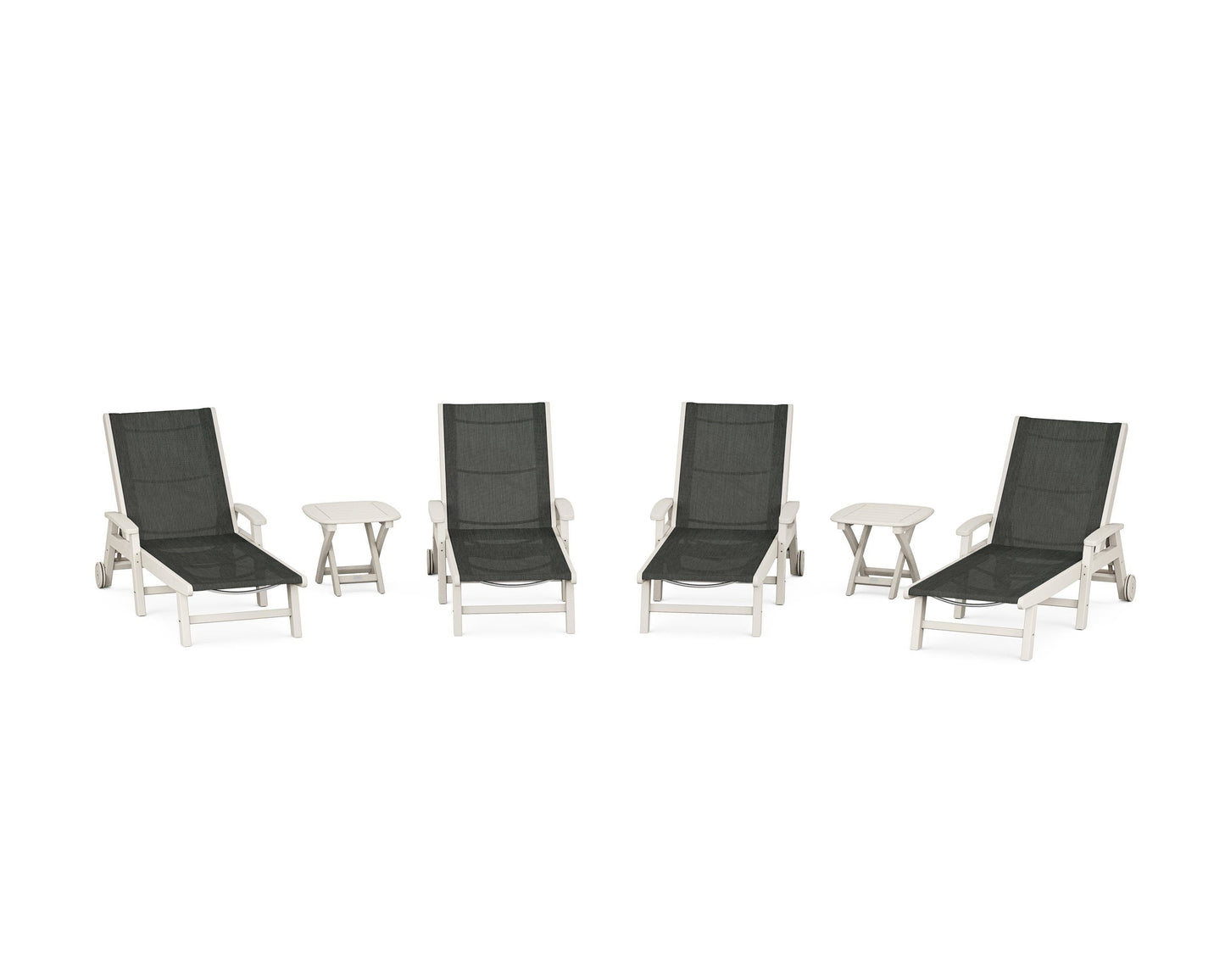 Coastal Chaise 6-Piece Set with Wheels