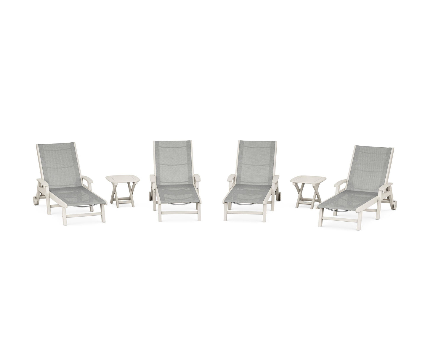 Coastal Chaise 6-Piece Set with Wheels