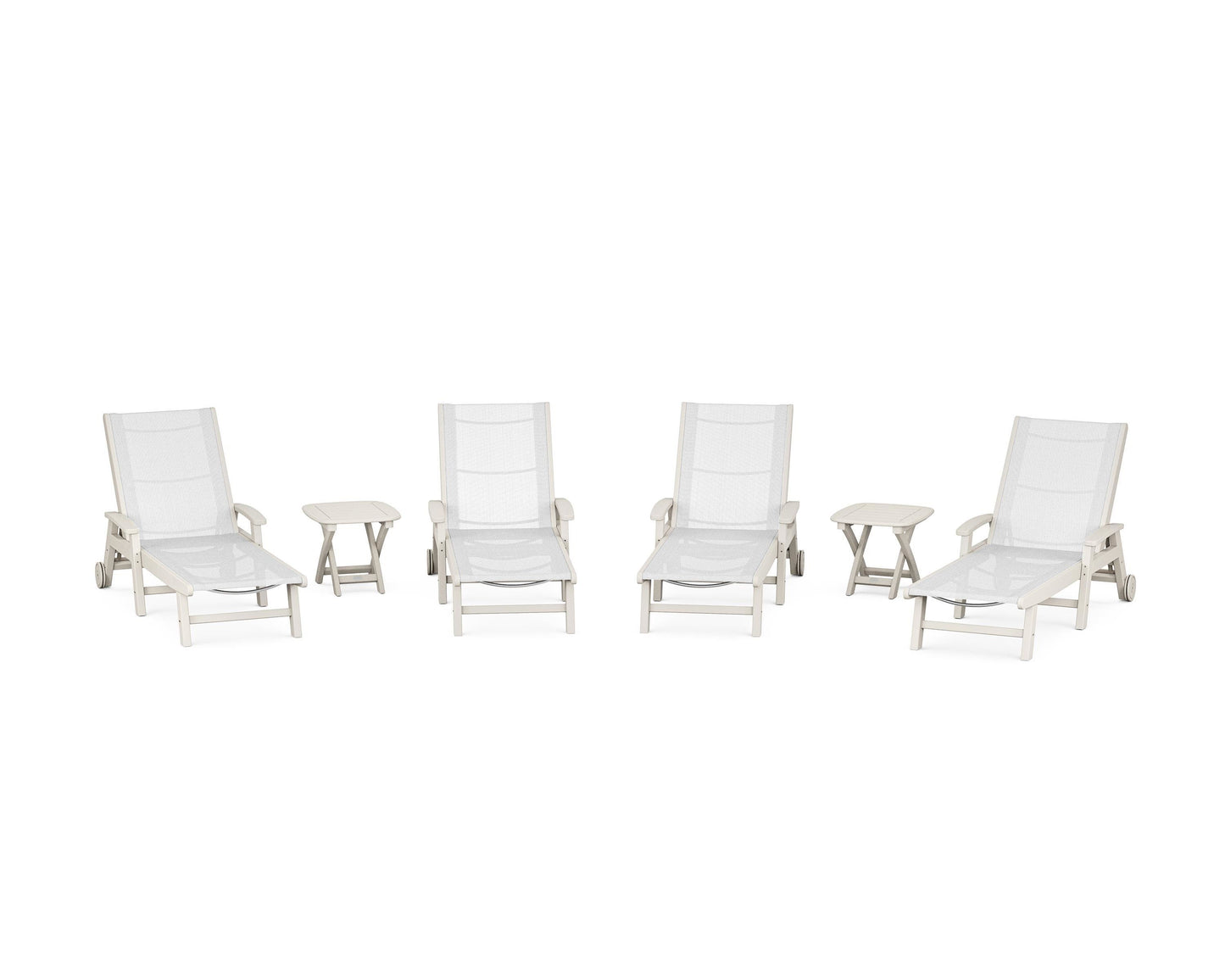 Coastal Chaise 6-Piece Set with Wheels