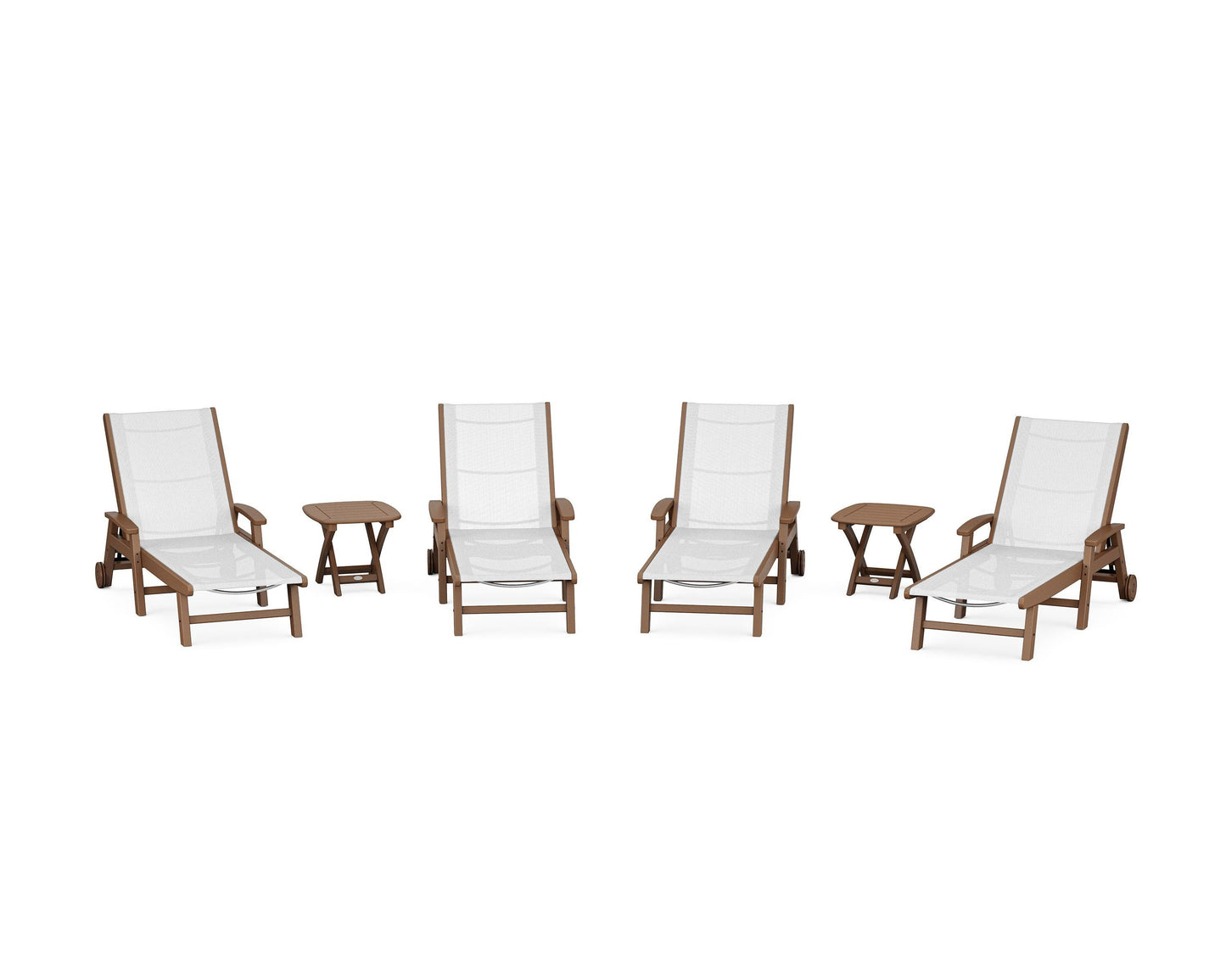 Coastal Chaise 6-Piece Set with Wheels